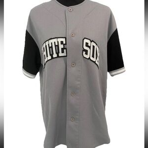 Vintage White Sox Starter Grey Mens Baseball Jersey Size Medium Vintage 90s